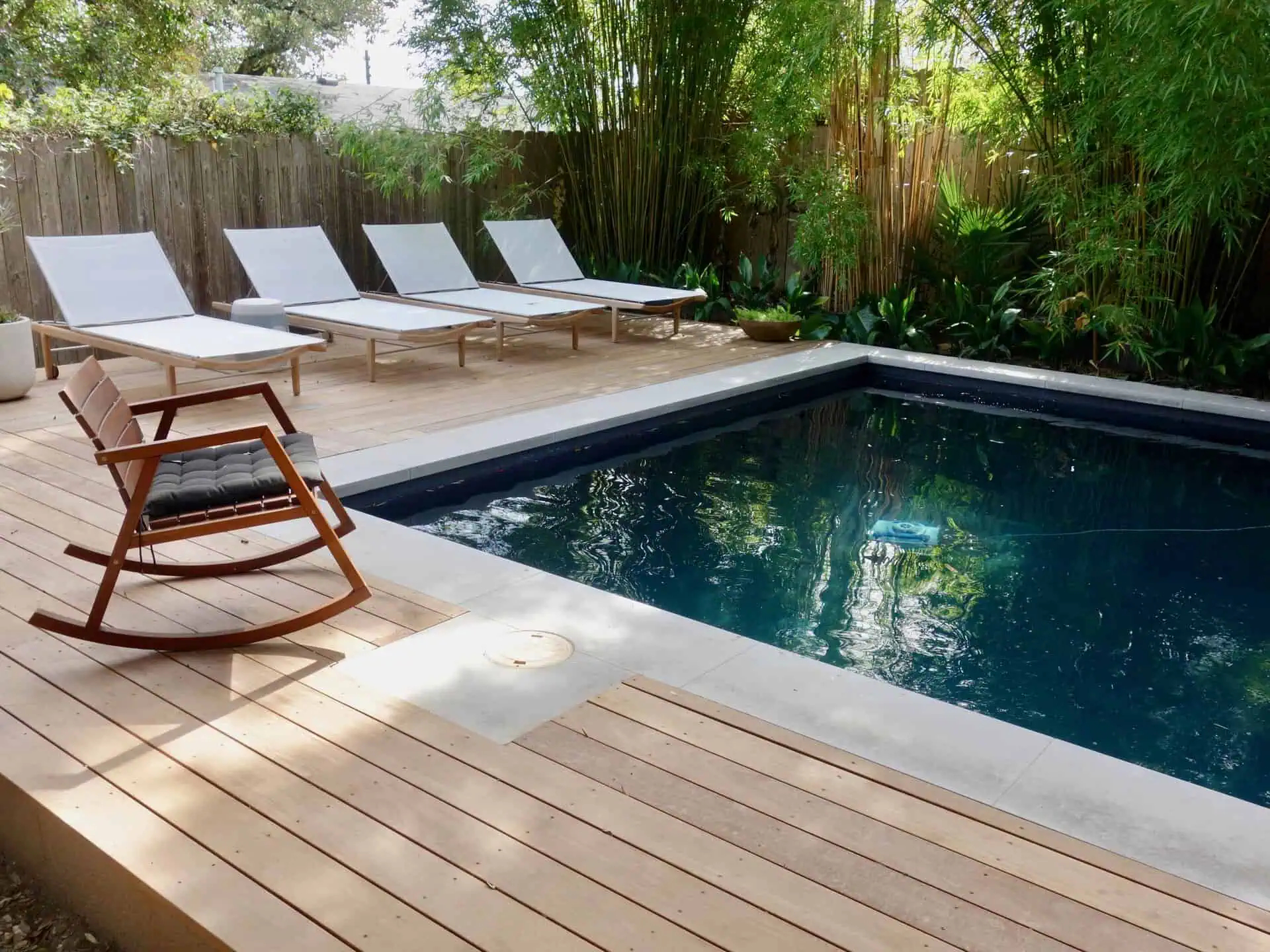 Desert glass garden xeriscape Austin