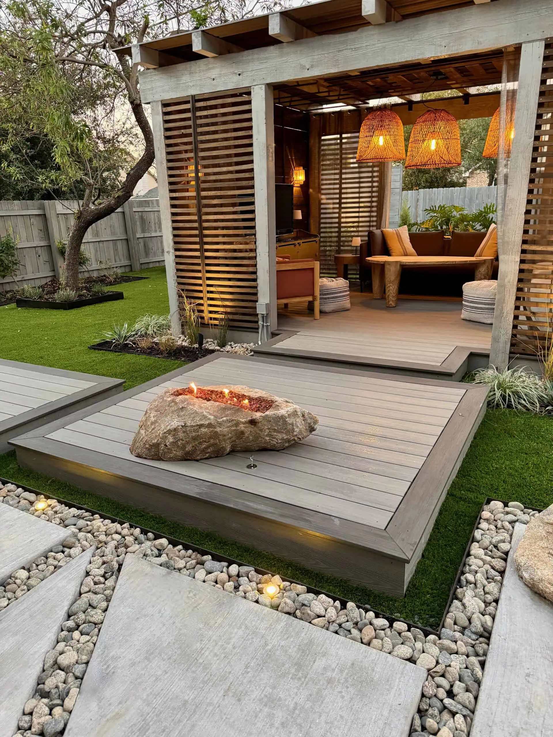 Dekorators Sea Salt composite decking — Circle C, Austin TX